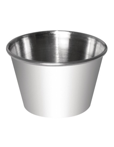Pots à sauce inox Olympia 230 ml - lot de 12