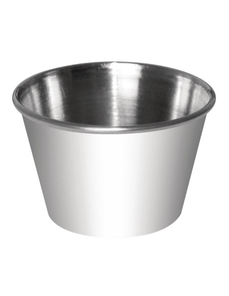 Pots à sauce inox Olympia 230 ml - lot de 12