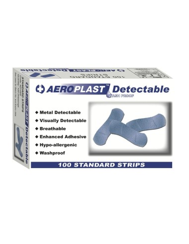 Pansements bleus détectables - lot de 100 Aero