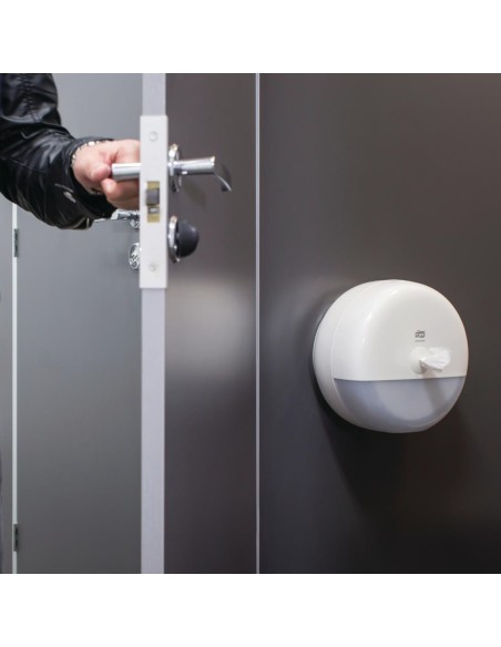 Distributeur papier toilette Tork SmartOne - blanc, 1 rouleau