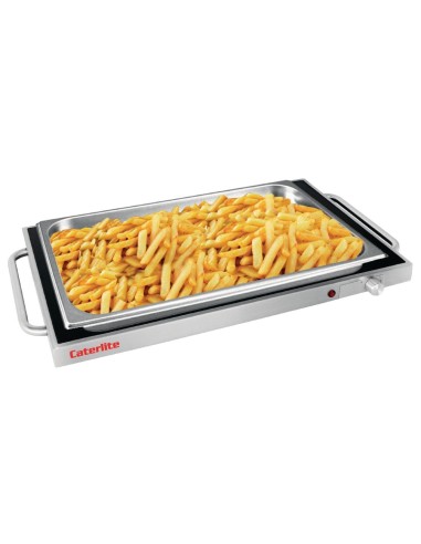 Plateau chauffant Caterlite - 20kg - Inox noir