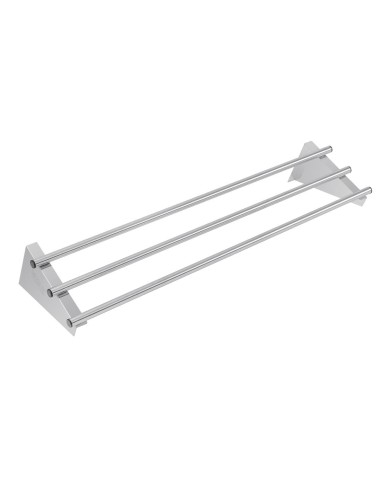 Etagère murale Vogue inox 1200 mm - 75 kg
