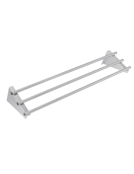 Etagère murale Vogue inox 1200 mm - 75 kg
