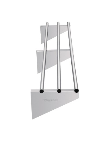 Etagère murale tubulaire Vogue inox 1500 mm - 95 kg