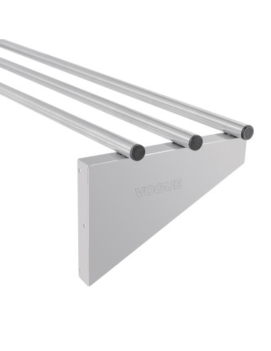 Etagère murale Vogue inox 1200 mm - 75 kg