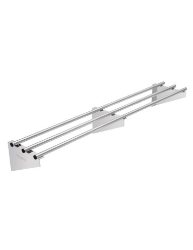 Etagère murale tubulaire Vogue inox 1500 mm - 95 kg