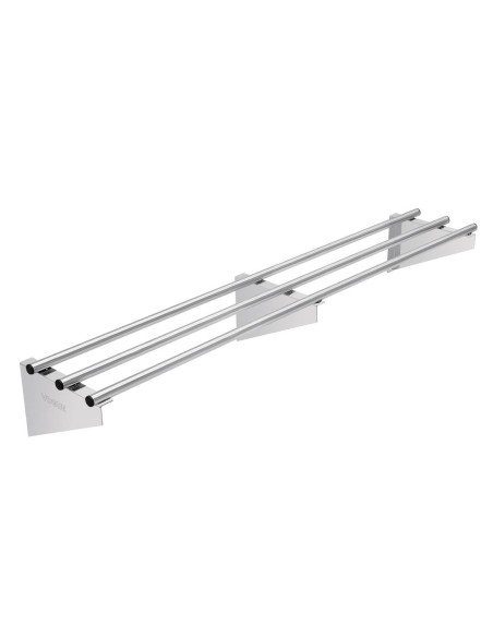 Etagère murale tubulaire Vogue inox 1500 mm - 95 kg