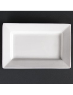 Assiettes rectangulaires Olympia Lumina 200x130 mm - lot de 6