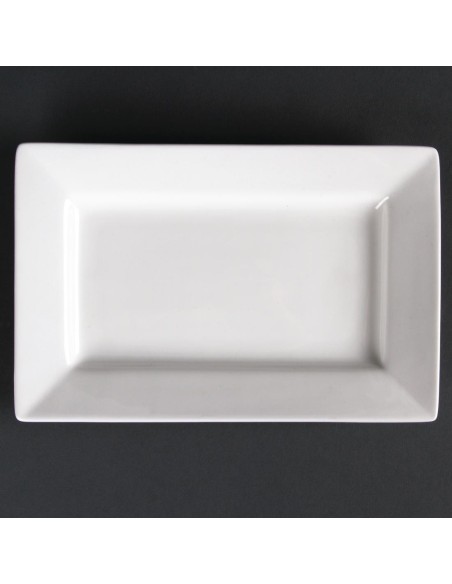 Assiettes rectangulaires Olympia Lumina 200x130 mm - lot de 6