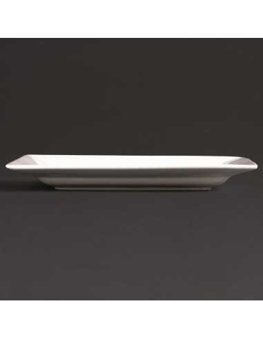Assiettes rectangulaires Olympia Lumina 200x130 mm - lot de 6