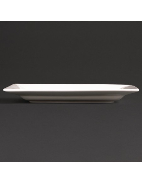 Assiettes rectangulaires Olympia Lumina 200x130 mm - lot de 6