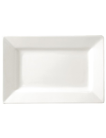 Assiettes rectangulaires Olympia Lumina 200x130 mm - lot de 6