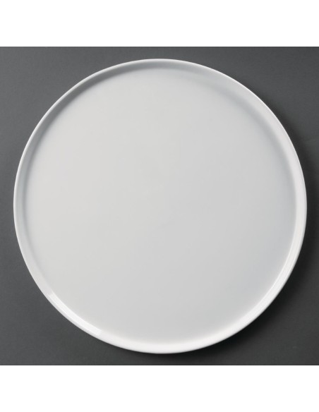 Assiettes à pizza Olympia Whiteware 330 mm - lot de 4