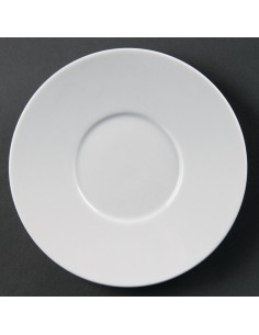 Soucoupes Olympia Whiteware 148mm - lot de 12