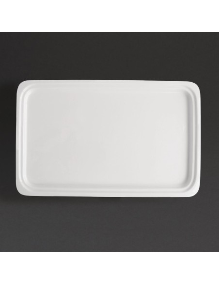 Plat blanc GN 1/1 Olympia Whiteware 30 mm - Porcelaine