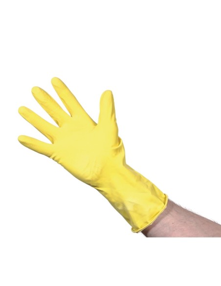 Gants multi usages Jantex jaunes M - Nettoyage et cuisine