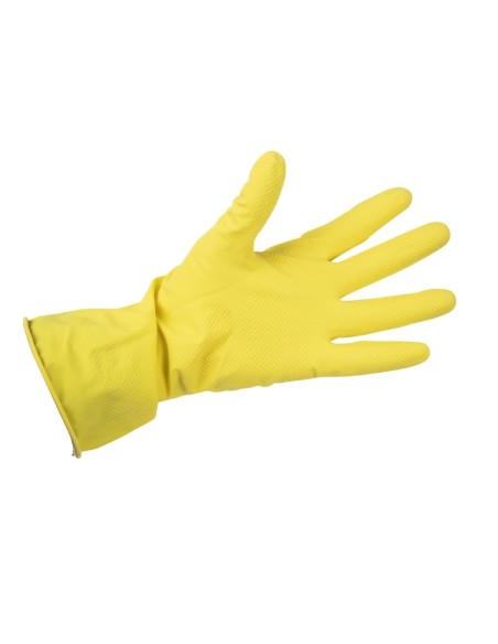 Gants multi usages Jantex jaunes M - Nettoyage et cuisine