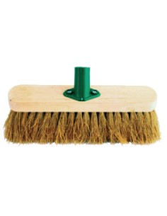 Tête de balai coco souple Jantex 305 mm - Bois