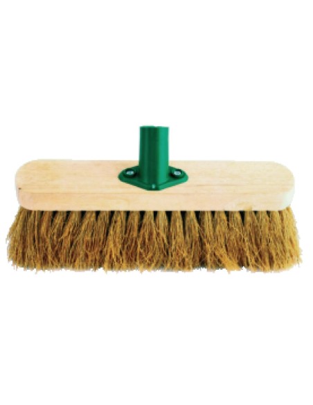 Tête de balai coco souple Jantex 305 mm - Bois