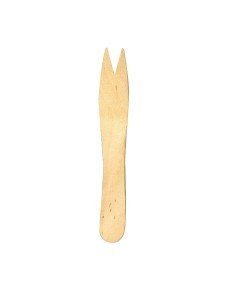 Fourchettes en bois biodégradables Fiesta Compostable - lot 1000
