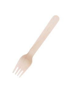 Fourchettes en bois biodégradables Fiesta - Lot de 100