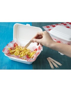 Fourchettes en bois biodégradables Fiesta Compostable - lot 1000 2