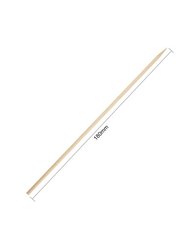 Brochettes en bois biodégradables Fiesta 180 mm - Lot de 200