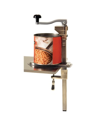 Ouvre-boîte de table Vogue en inox - 530 mm