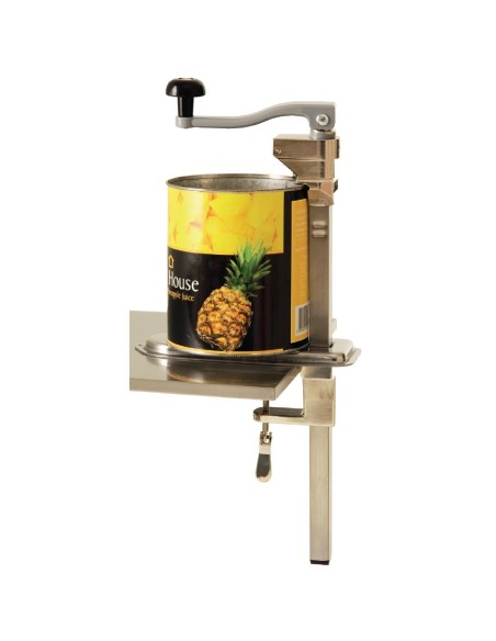 Ouvre-boîte de table Vogue en inox - 530 mm