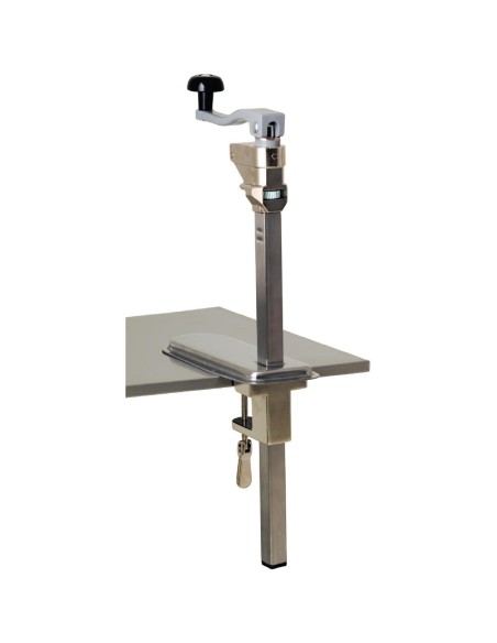 Ouvre-boîte de table Vogue en inox - 530 mm