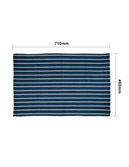 Torchon de cuisine rayé Vogue bleu marine - 71x46 cm