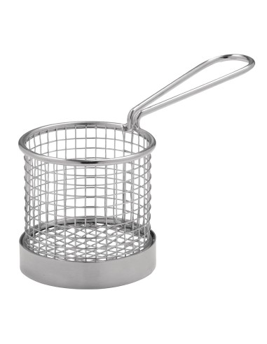 Panier de présentation Olympia 80mm avec manche - inox