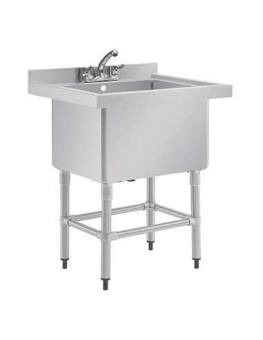 Évier profond Vogue 100 L inox - 900x770x600 mm