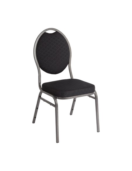 Chaises de banquet Bolero noir - lot de 4