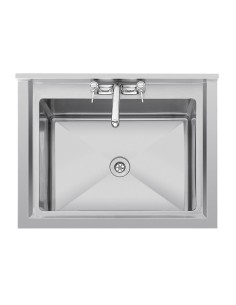 Évier profond Vogue 100 L inox - 900x770x600 mm 2