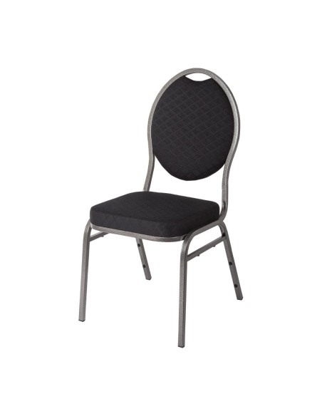 Chaises de banquet Bolero noir - lot de 4
