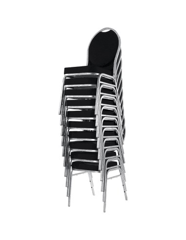 Chaises de banquet Bolero noir - lot de 4