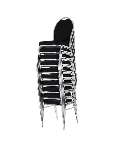 Chaises de banquet Bolero noir - lot de 4