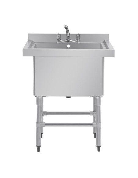 Évier profond Vogue 100 L inox - 900x770x600 mm