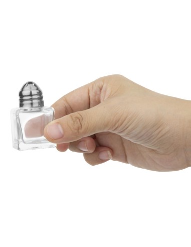 Mini salière ou poivrière room service Olympia - lot de 12