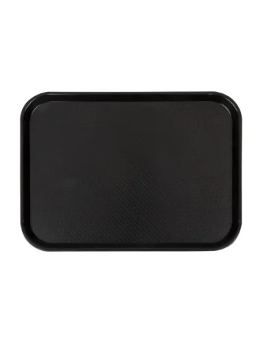 Plateau en polypropylène Fast Food Cambro noir 410 mm