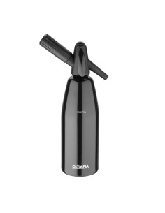 Siphon à eau de seltz noir Olympia 1L - bar à cocktails
