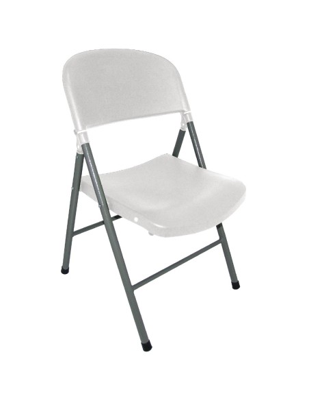 Chaises pliantes Bolero blanches - lot de 2