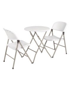 Chaises pliantes Bolero blanches - lot de 2 2
