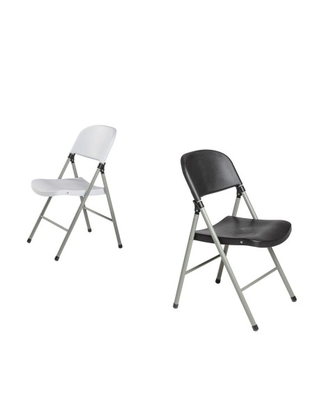 Chaises pliantes Bolero blanches - lot de 2
