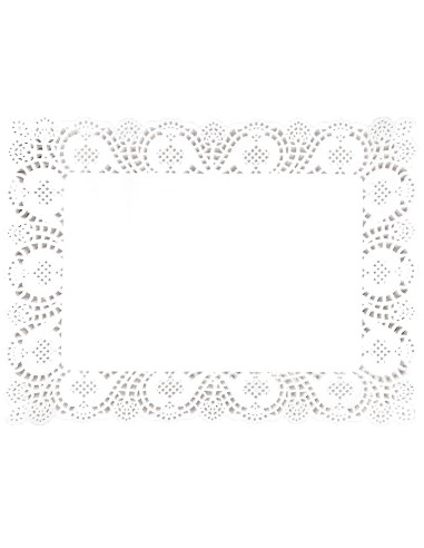 Napperons rectangulaires en papier Olympia - Lot de 250