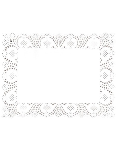 Napperons rectangulaires en papier Olympia - Lot de 250