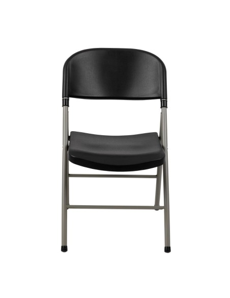Chaises pliantes Bolero noires - lot de 2, robustes et confortables