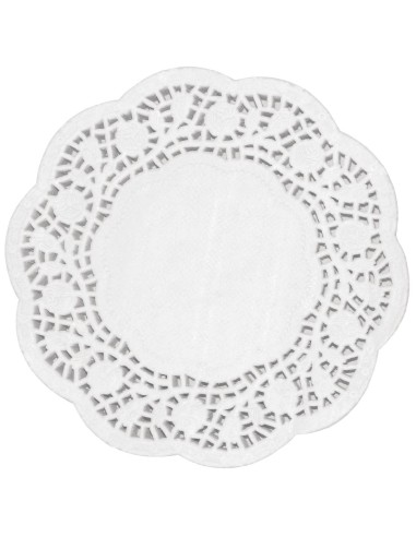 Napperons ronds en papier Olympia 240 mm - Lot de 250