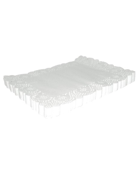 Napperons rectangulaires en papier Olympia - Lot de 250